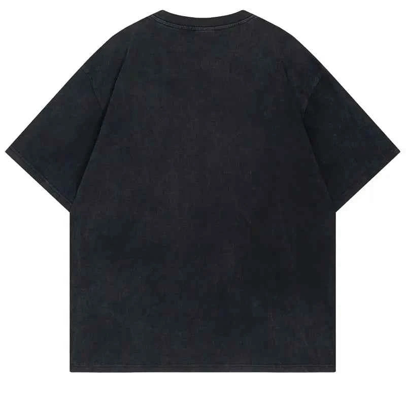 Oversized Cozy Grunge Graphic Printed T-Shirt