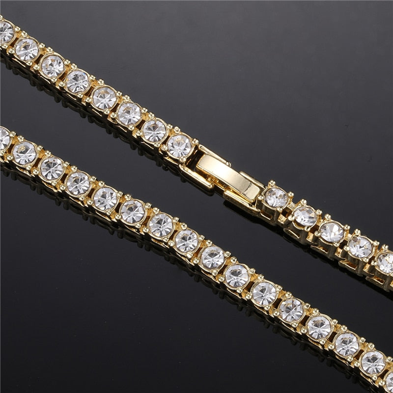 Crystal Rhinestone Tennis Necklace