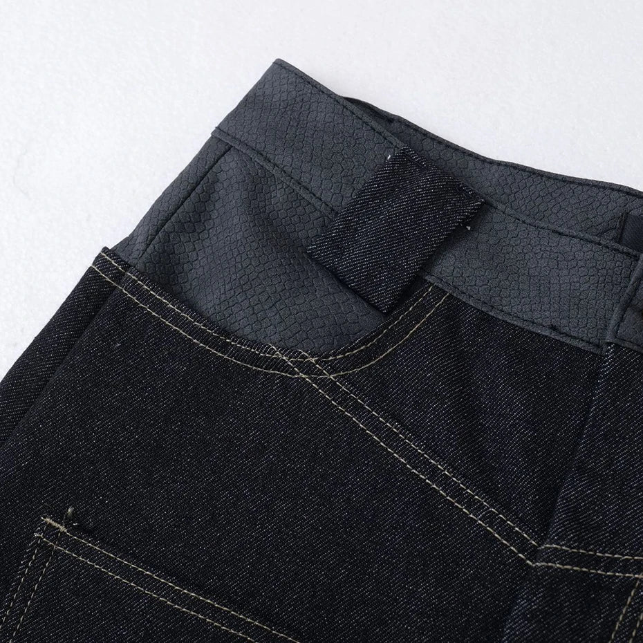 Embroidery 'Arch' Baggy Jeans