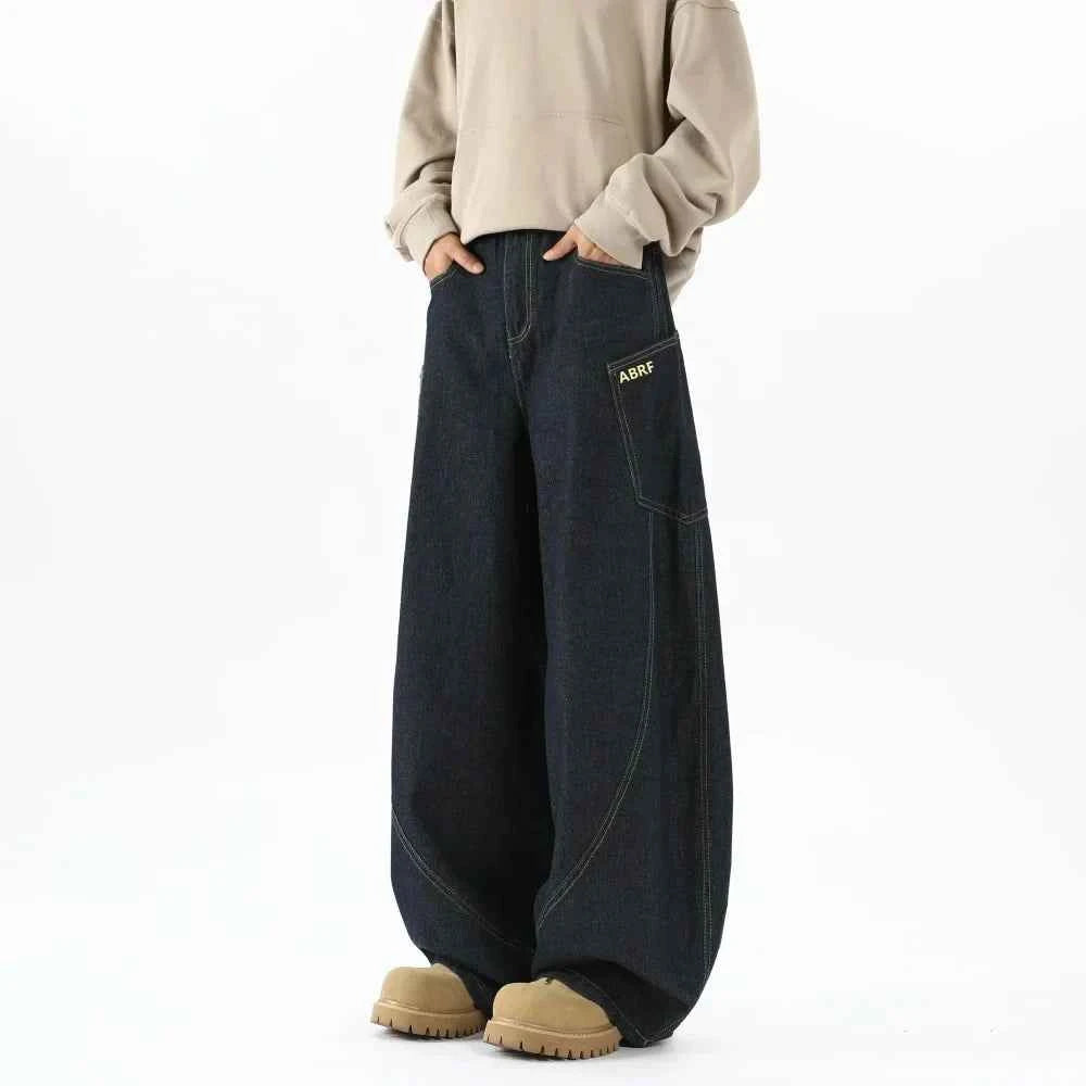 Black Wide Leg Denim Pants Jeans