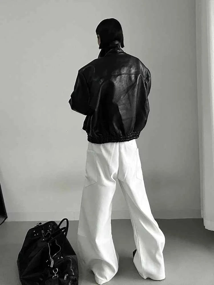 Durable Slim Fit Chic White Cool Pants