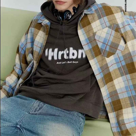 Men's Streetwear Plaid Autumn Social Long Sleeve Shirt