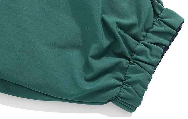 Hip Hop Color-Blocked Workwear Windbreaker Jacket