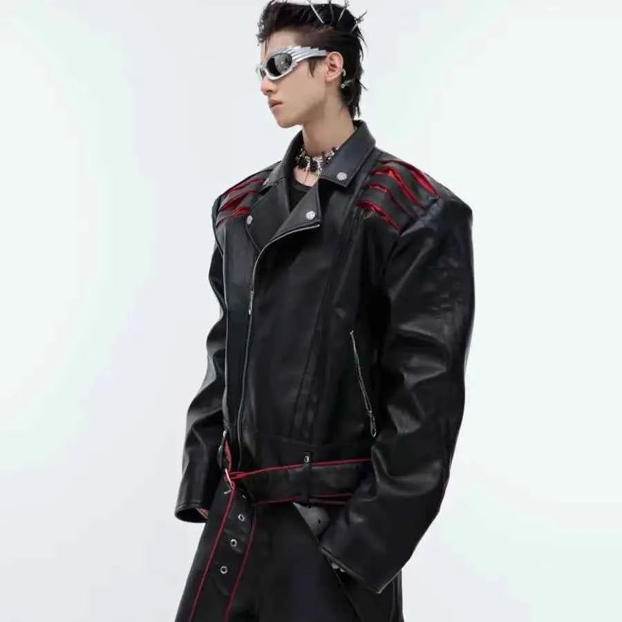 Gothic Heavy Industry Motorcycle PU Leather Jacket