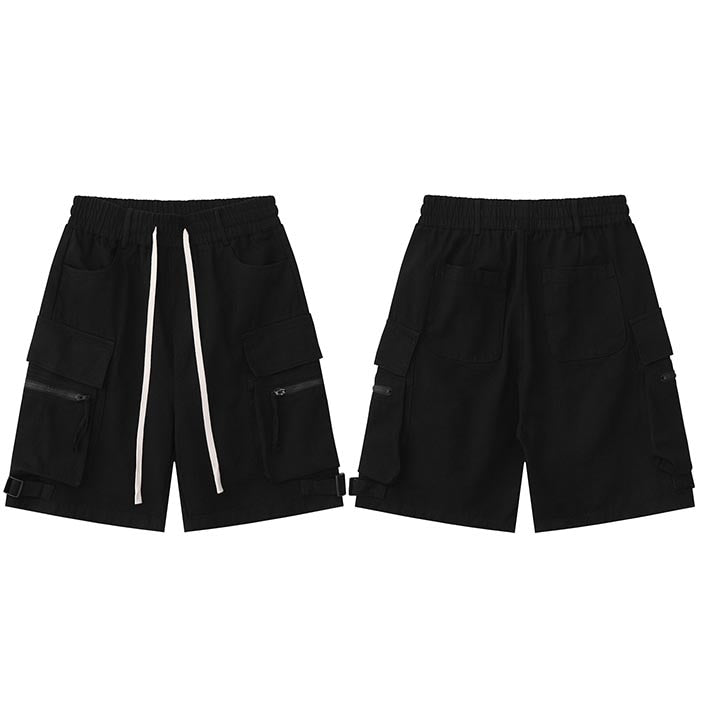 Cargo Track Multi Pockets Shorts