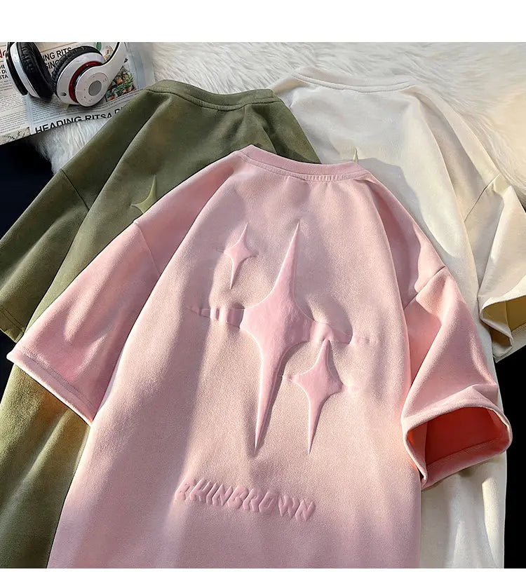 EHNGROWN Polygons Star Shape Short Sleeved T-Shirt