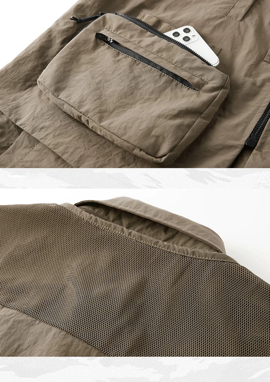 Multi Vest Pockets Two Pieces T-Shirt