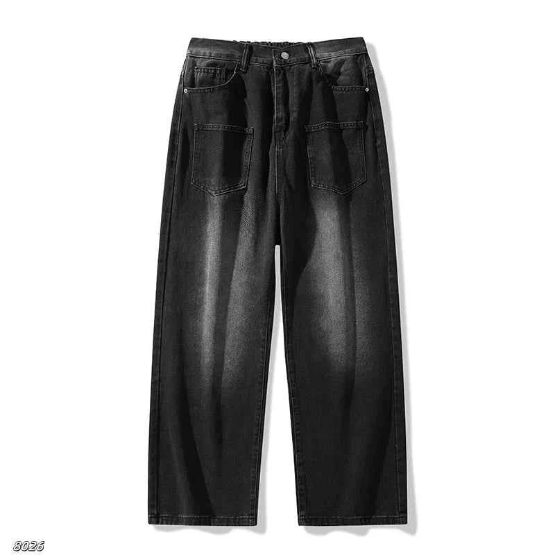 Y2K Loose Korean Straight Leg Denim Jeans