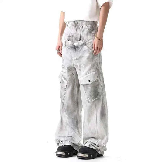 Original Lowkey Flex Washed Tie Dyed Loose Jeans
