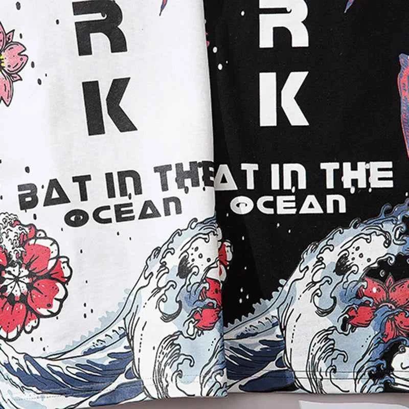 Streetwear Great Wave Japanese Cotton Summer T-Shirt
