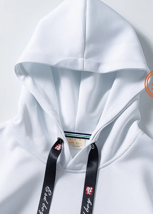 Gridline Contrast Hoodie