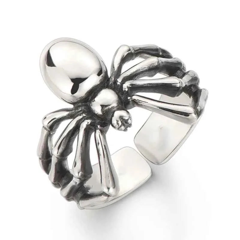 Gothic Adjustable Spider Animal Punk Ring