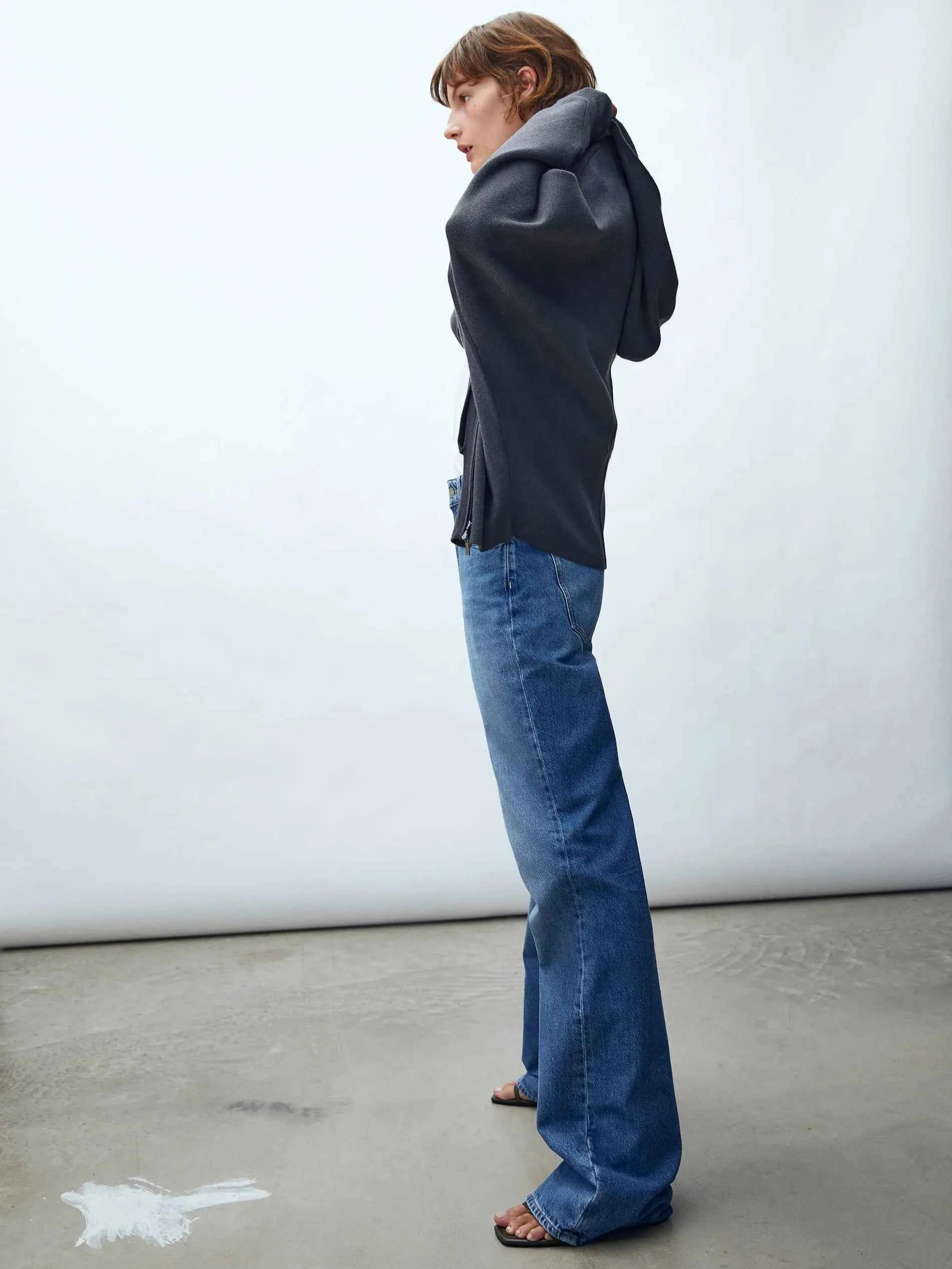 Women Casual Ethereal Spring Knit Zipper Cardigan