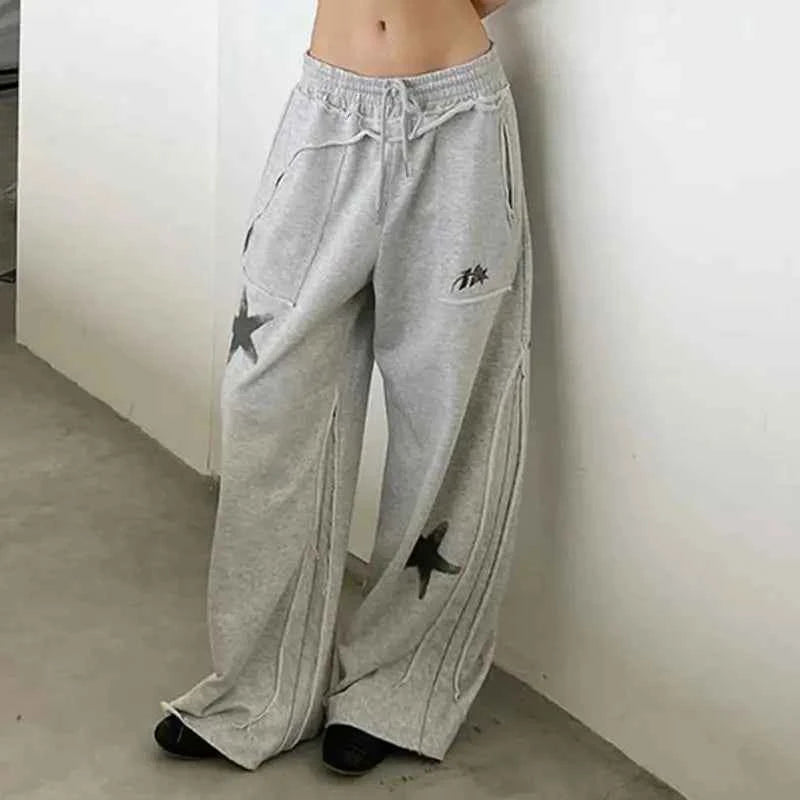 American Star Printed Casual Wide Sweatpants