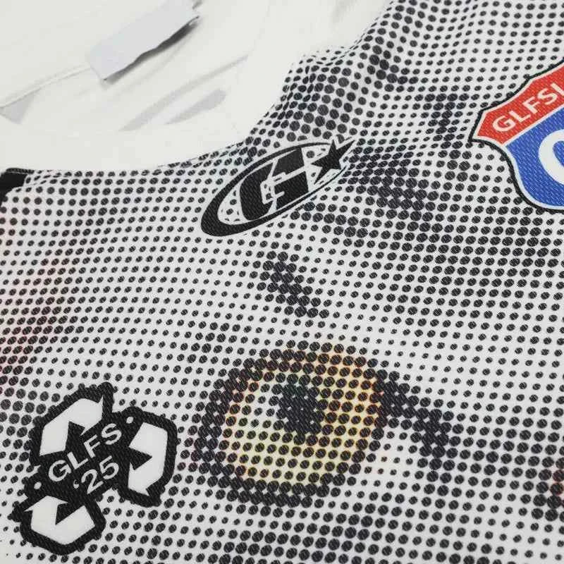 Cozy Y2K Grunge Cat Graphic Patchwork T-Shirt