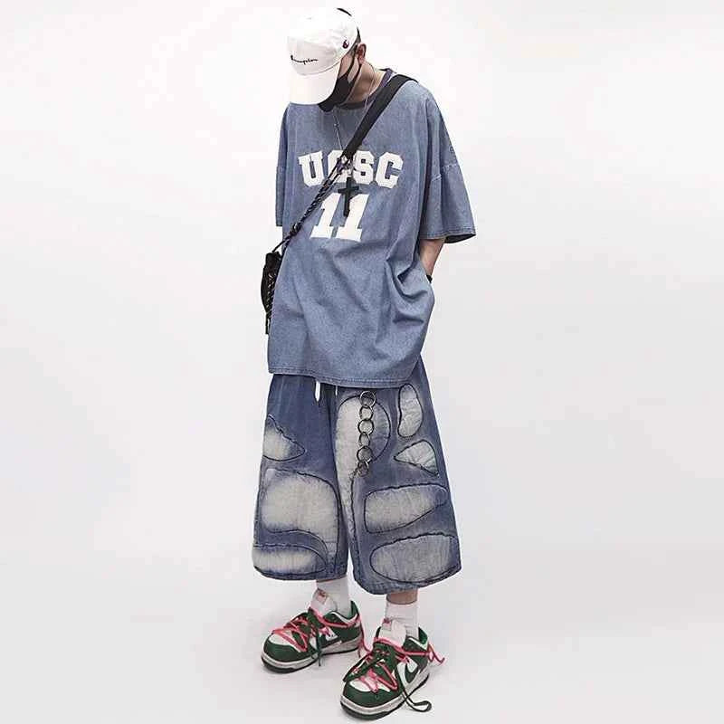 Original Snug Patchwork Denim Jorts