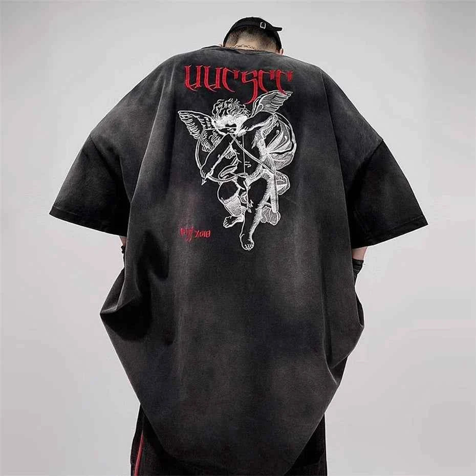 Embroidered Vintage Punk Hip Hop T-Shirt