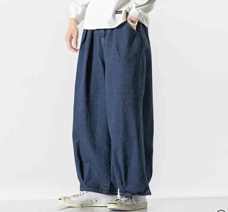 Streetwear Baggy Denim Wide Leg Cargo Jeans