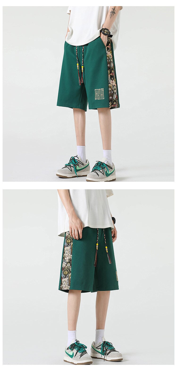 Kawaii Bear Side Patch Baggy Shorts