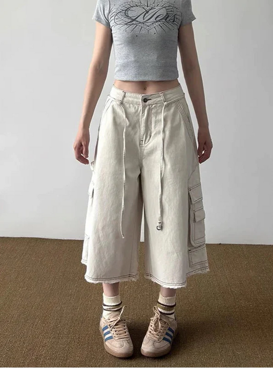 Streetwear American Style Oversized Cargo Pants - Luxuryurbanwear