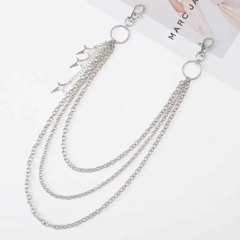 Punk Metal Waist Jeans Chain
