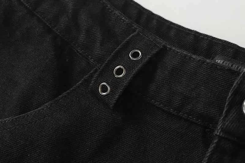 Bohemian Patchwork Loose Denim Jeans