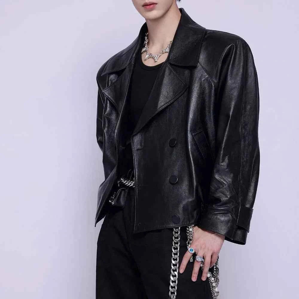 Long-lasting American Style Pu Leather Jacket