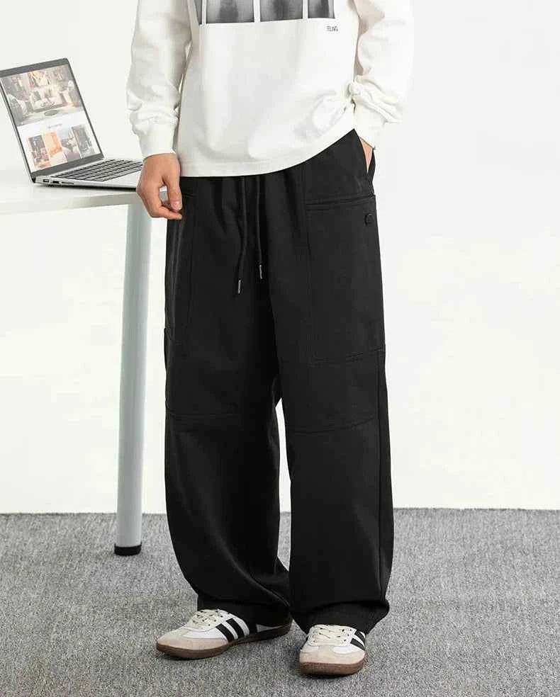 Oversized Washed Split Pocket Cargo Pants