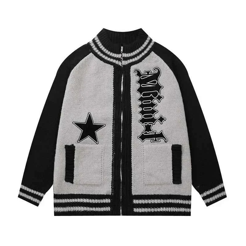 American Vintage Retro Knitted Oversized Cardigan