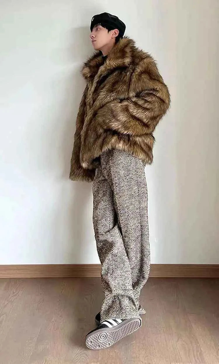 Winter Heavy Weight Cozy Imitation Fur Jacket