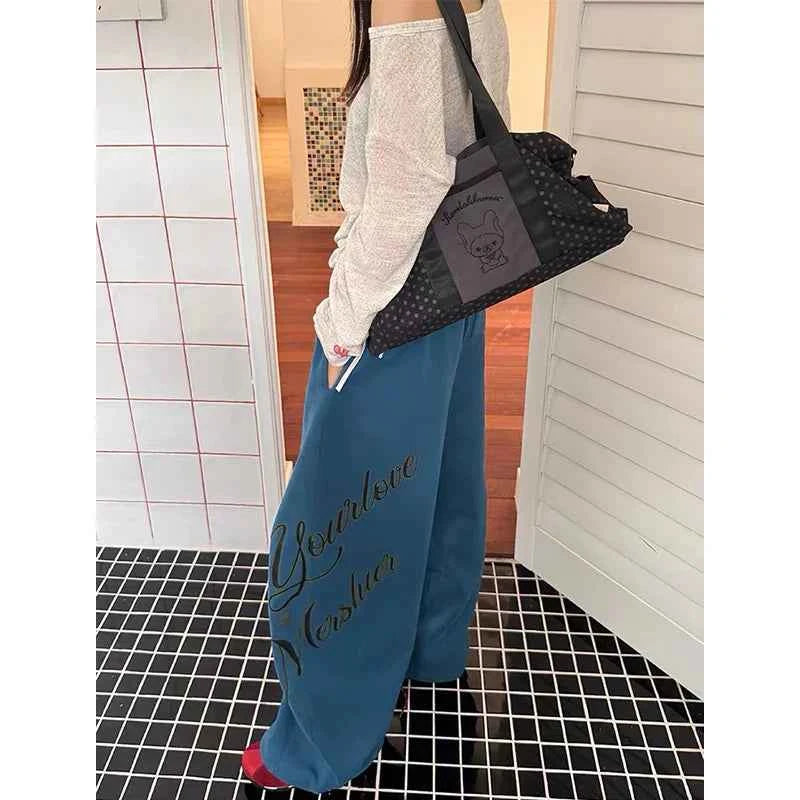 Trendy Hip Hop Parachute Patchwork Elastic Jogger