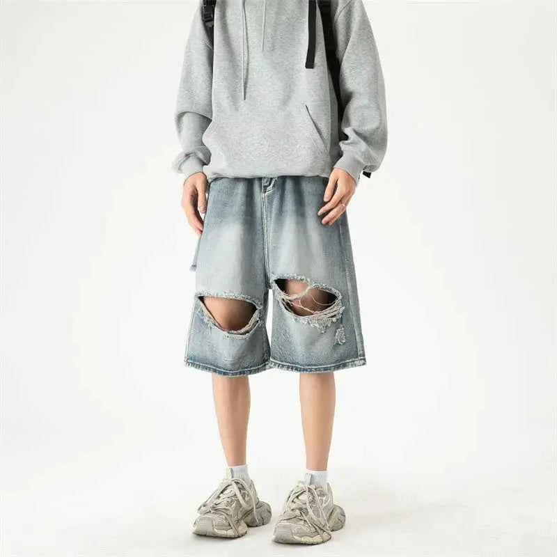 Cozy Stylish Korean Style Denim Short