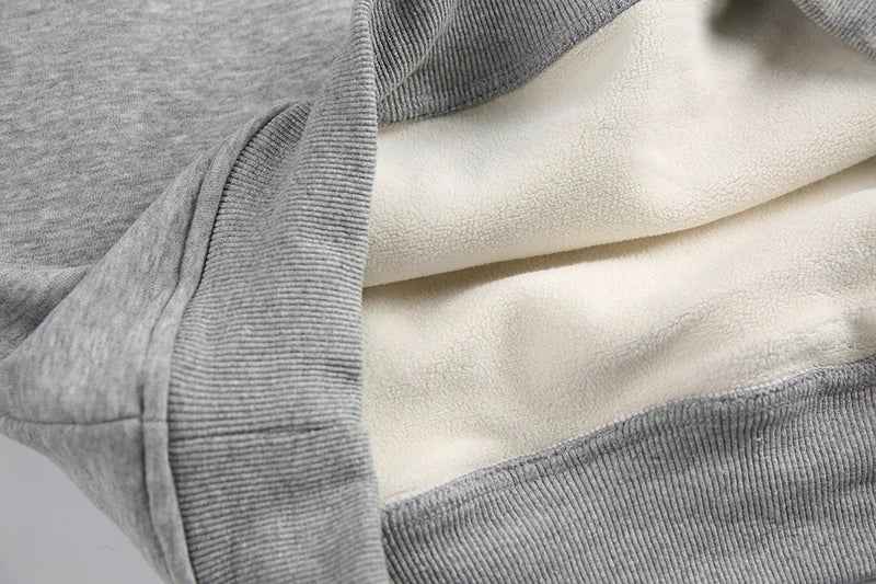 Heavyweight Letter Print Fleece Sporty Hoodie