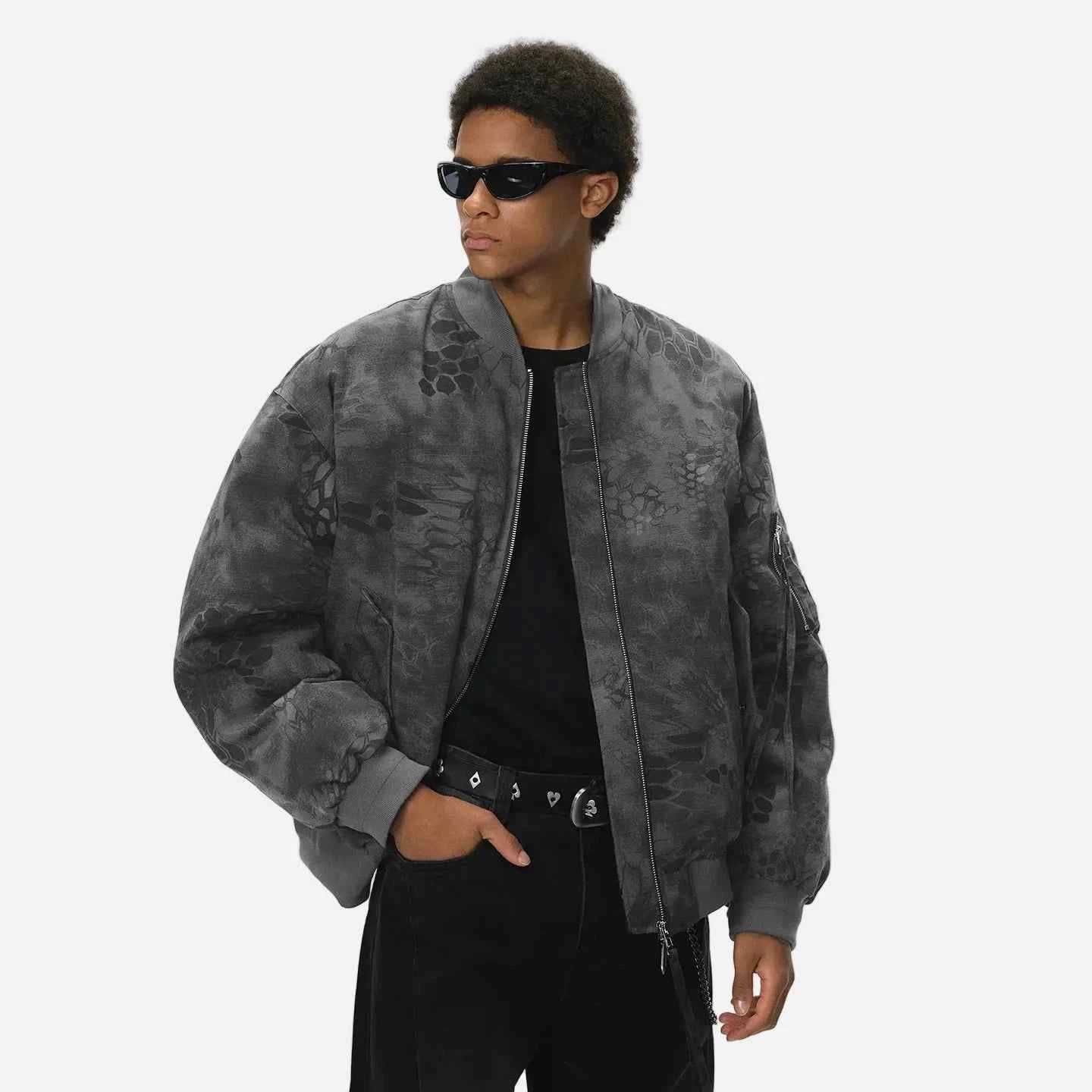 Chic Camouflage Windproof Winter Padded Jacket