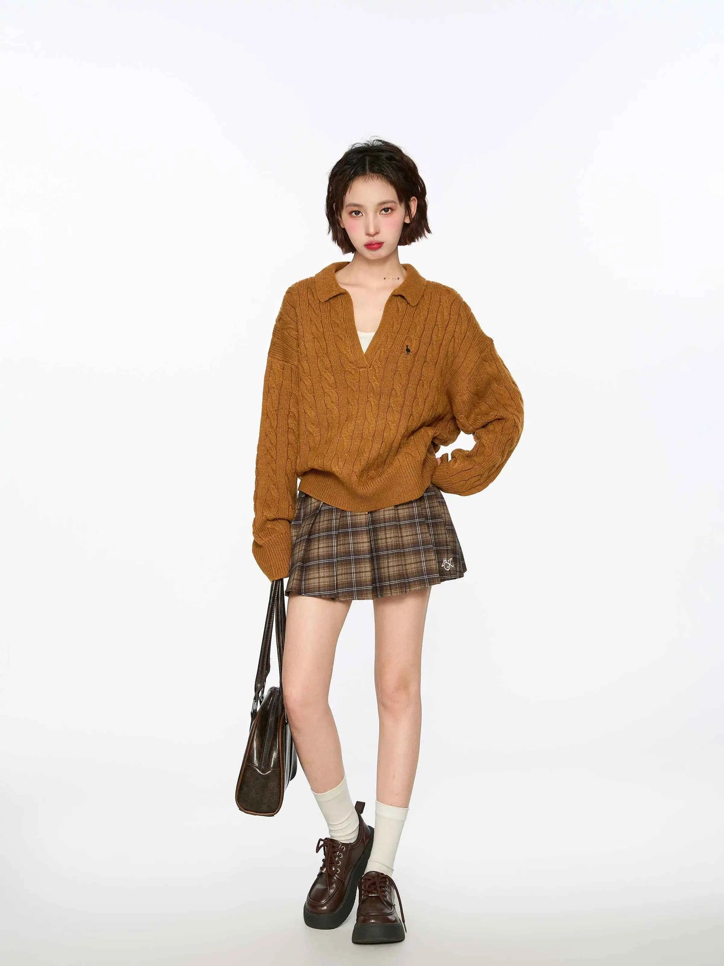 Cozy Yellow Knitted Casual Sweater