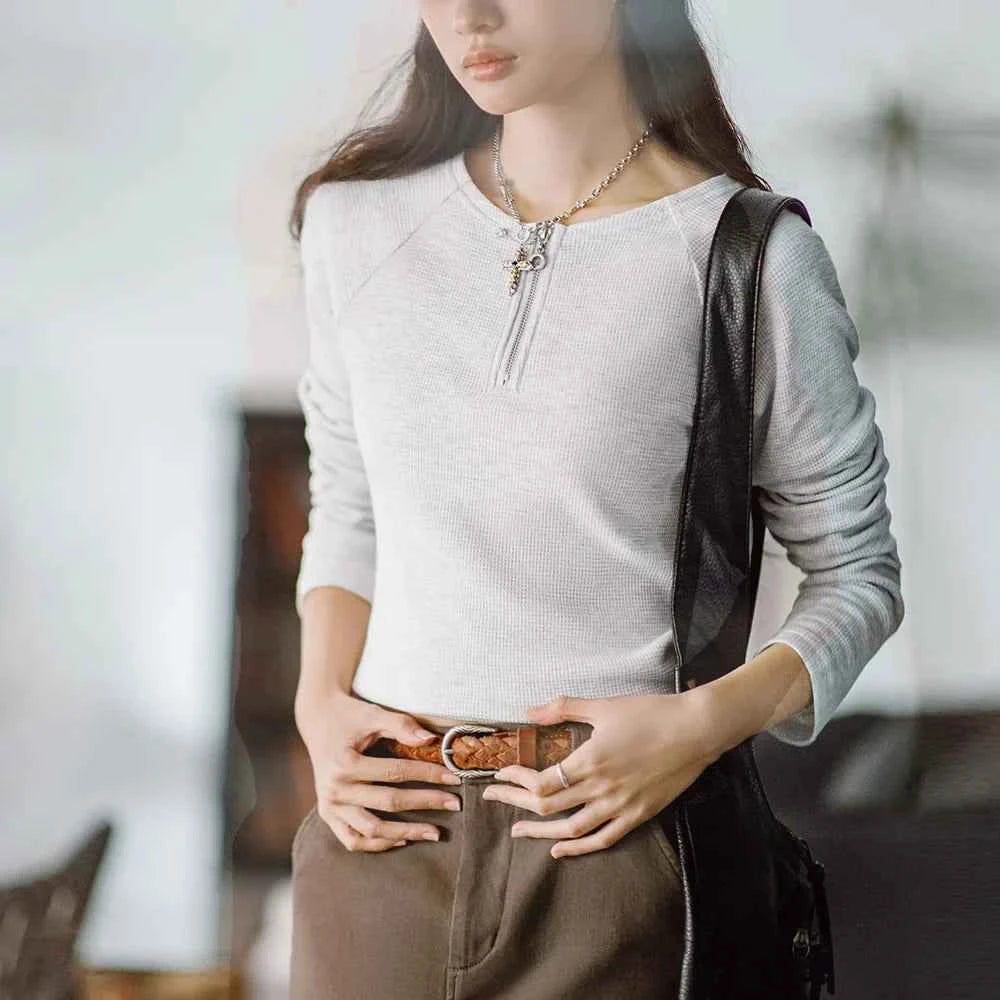 Cozy Waffle Long Sleeve T-Shirt