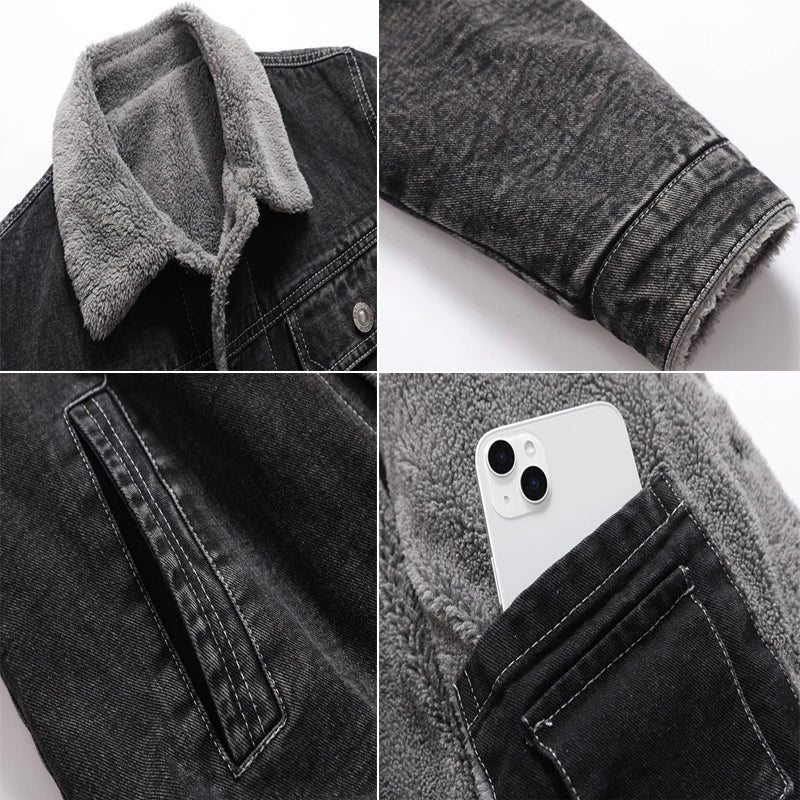 Neutral Color Button Up Fleece Jacket