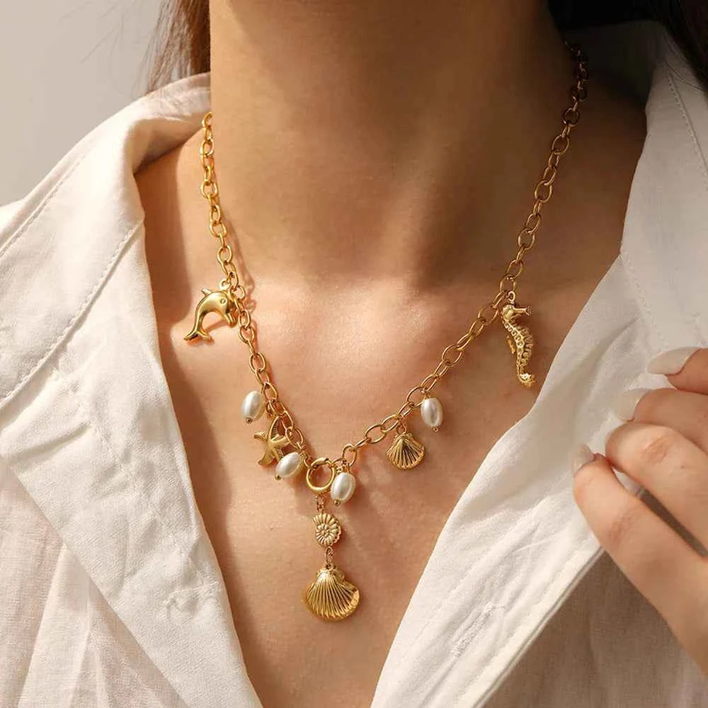 Ocean Pearl Lady Sweet Necklace