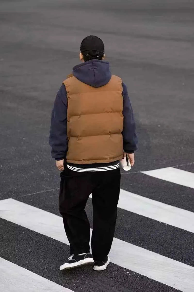 Japanese Trend Thickened Winter Cotton Vest