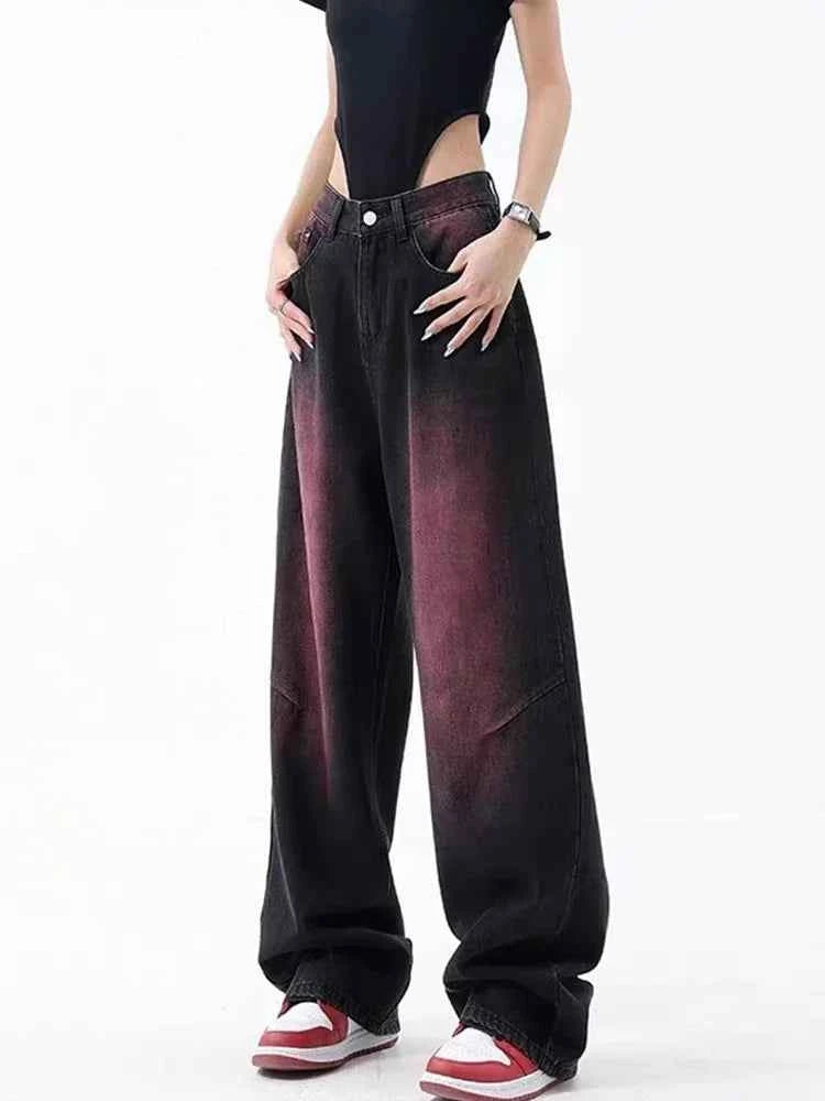 Durable Gothic Hip Hop Wide Leg Jeans