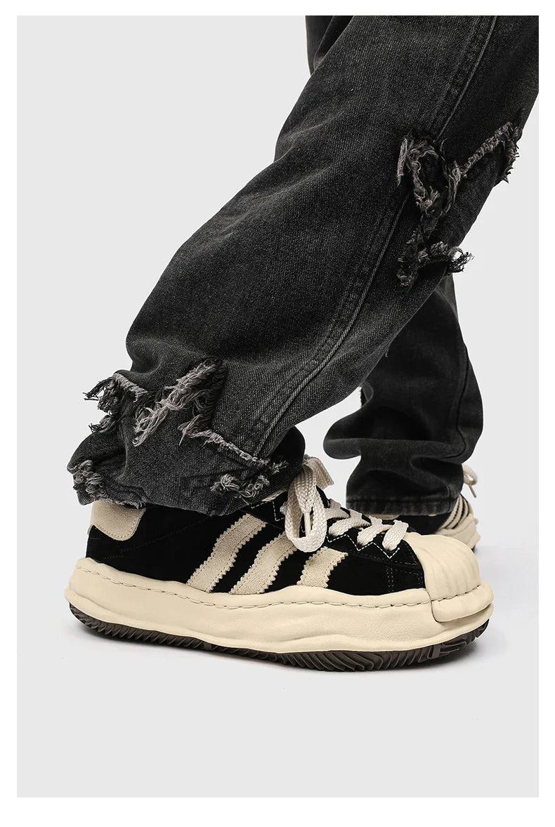 SP1 Striped Board Sneakers