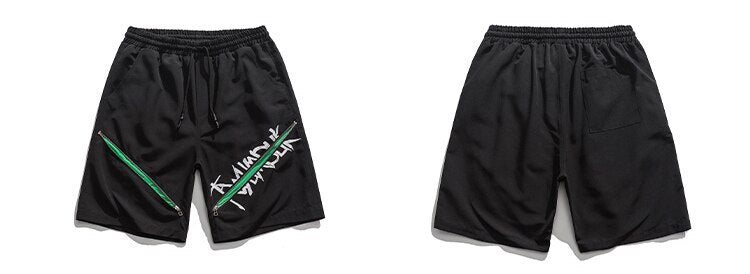 Y2K Centered Zipper Style Shorts
