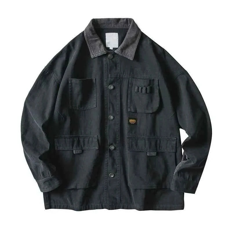 Military Army Retro Denim Jacket