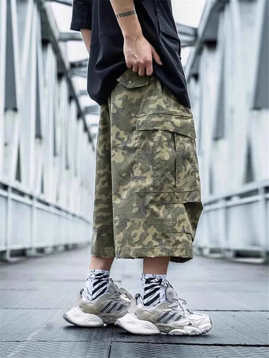 Straight & Sleek Camouflage Tactical Cargo Jorts