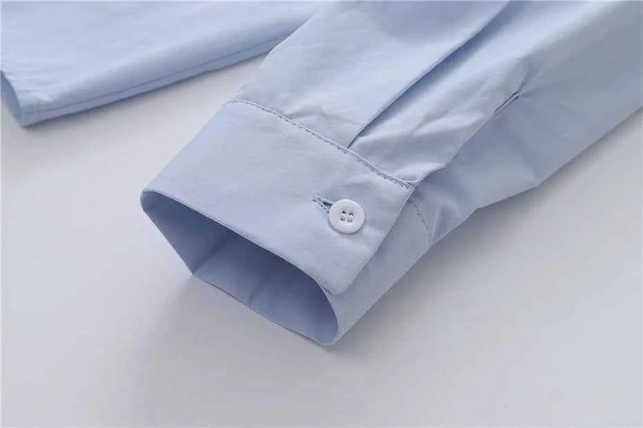 Premium Cats Embroidery Loose Long Sleeve Shirt