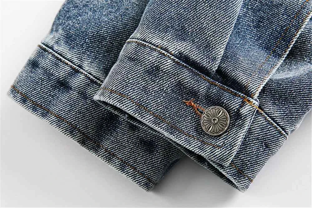Y2K Lightweight Retro Oversized Blue Denim  Jacket