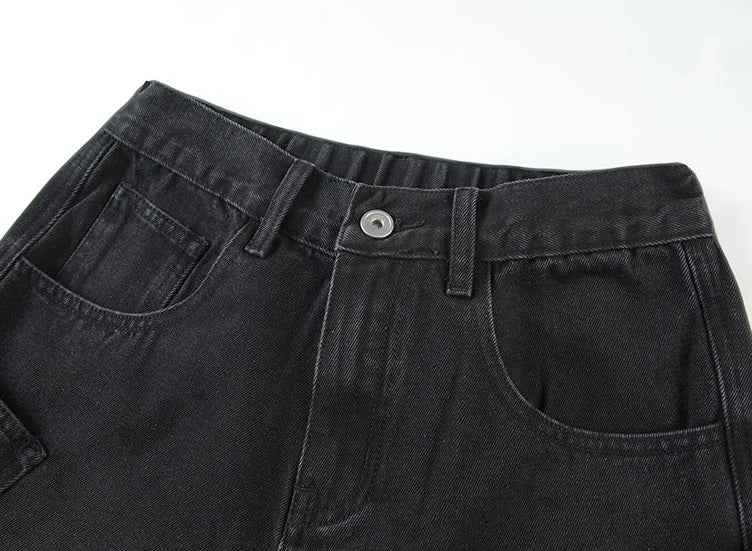 Nostalgic American Style Loose Fit Denim Jeans