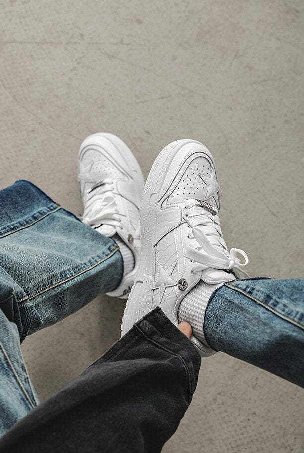 Stars Chunky Shoes - Multi-Dimensional Luxury Platform Trainers | LuxuryUrbanwear