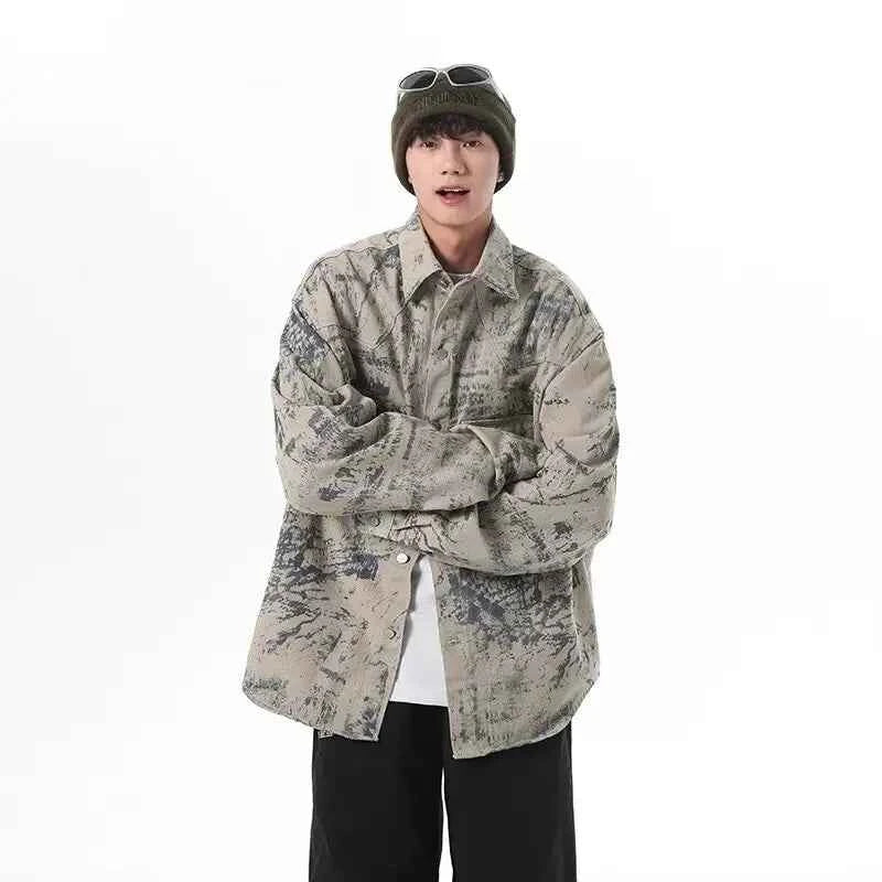 Zenith American High Street Tie Dye Denim Jacket