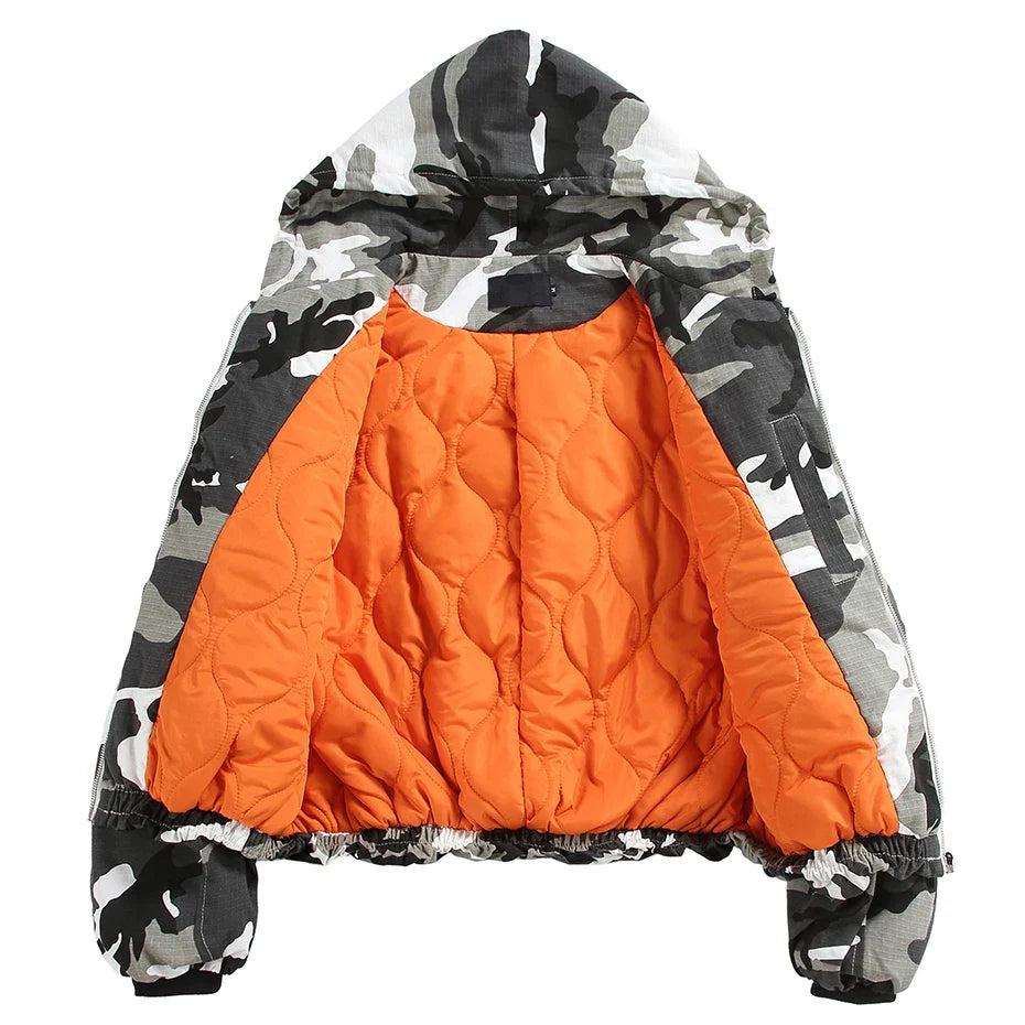 Disruptive Camouflage Elastic Waist Jacket